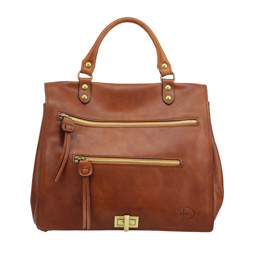 Handbag with adjustable shoulder strap Egola j A 78 leather