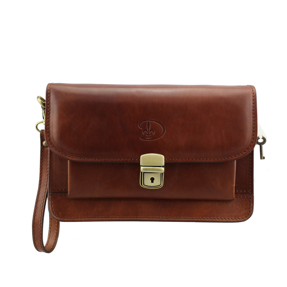 Two-use handbag leather